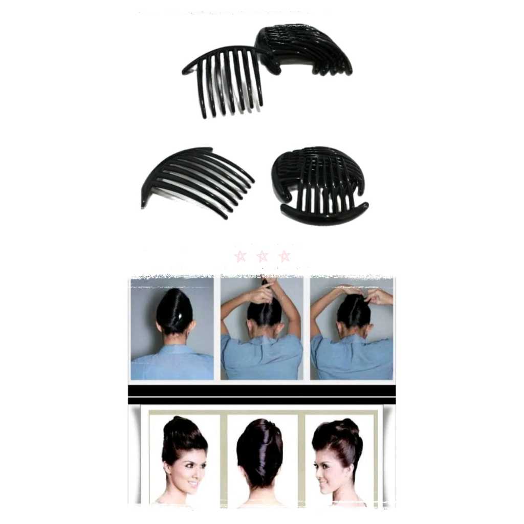 Sirkam Rambut Pramugari Polos Cepol Hiasan Sanggul Rambut Aksesoris Wanita