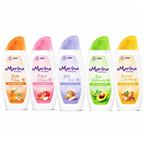 Marina Natural Hand Body Lotion 190ml - Hand Body Marina 190ml