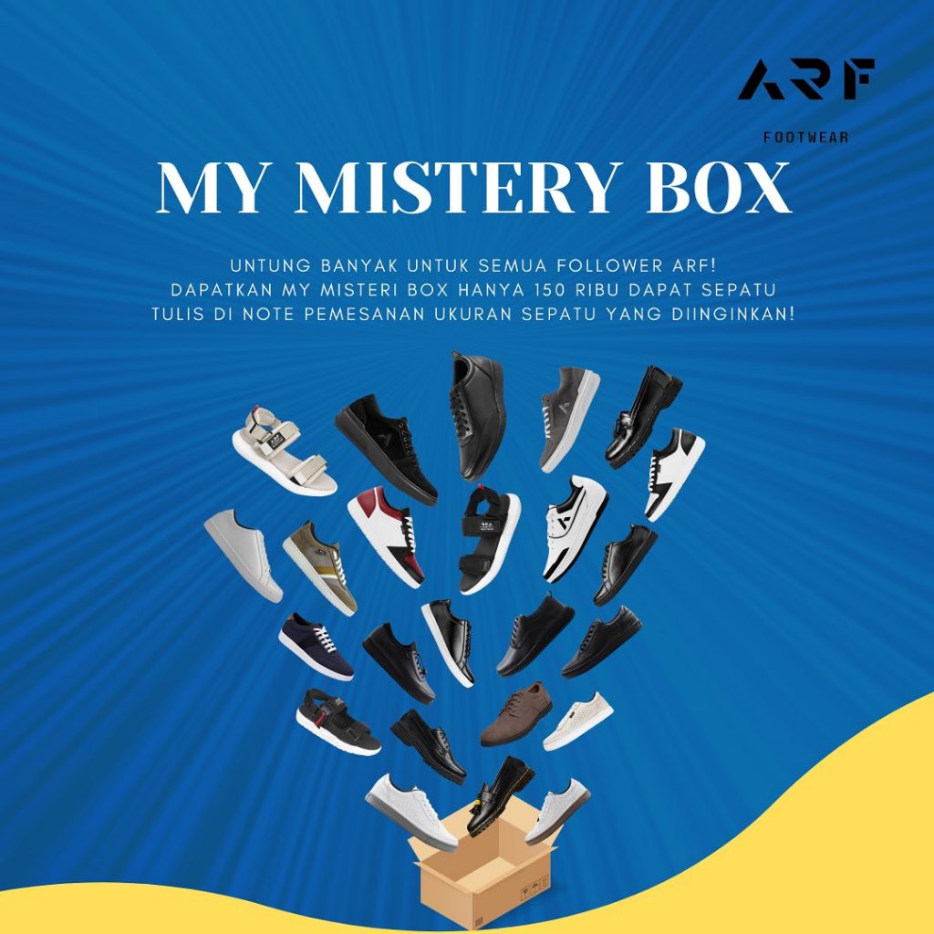 ARF Mystery Box Sepatu Sneakers Casual Sandal Gunung Pria Wanita
