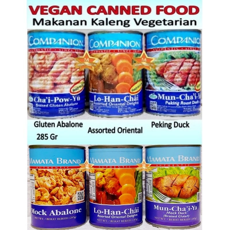 

VEGETARIAN | COMPANION BRAND | HALAL BPOM | BRAISED GLUTEN ABALONE | ORIENTAL | PEKING ROAST DUCK