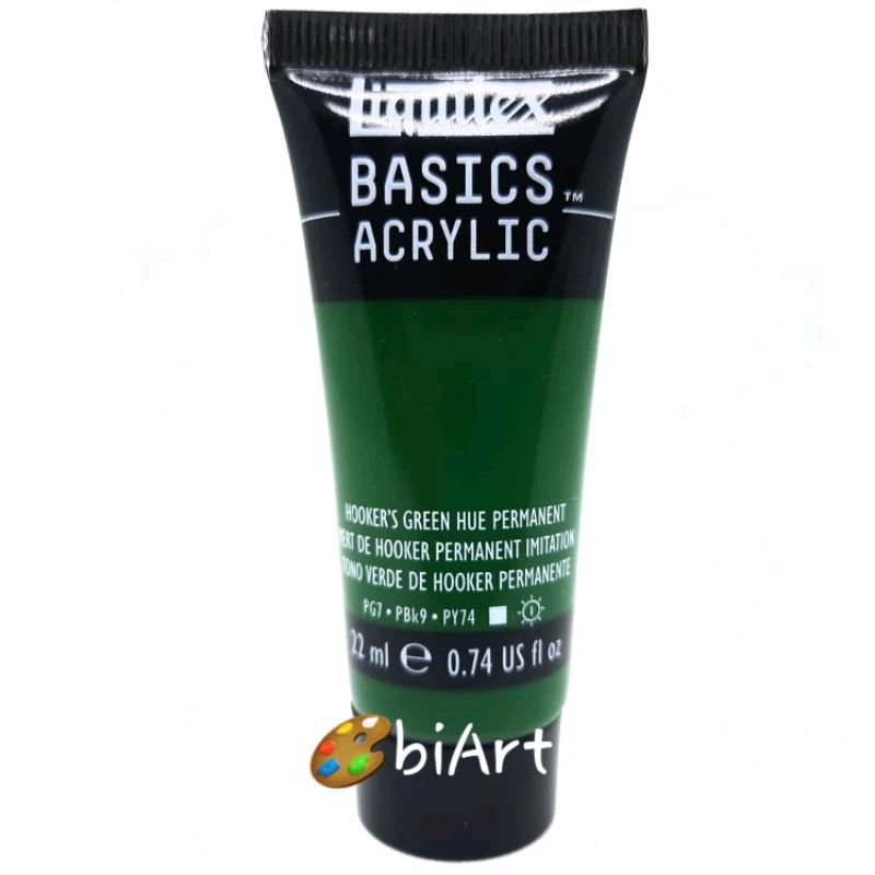 

Liquitex Basics Acrylic Colour 22 ml Hooker's Green Hue Permanent