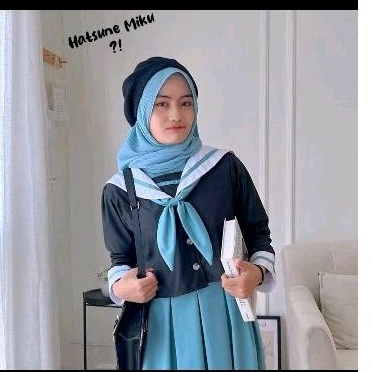 Sailor Saifuku Dress hijab Costume anime Cosplay Ready Stock
