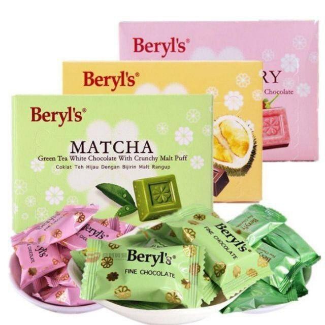 

Cokelat Beryls [ EXP 2026 PO] Pre Order Beryl's Double Layered Strawberry & Milk Chocolate (60g), Matcha Green Tea Chocolate With Crunchy Malt Puff, Snow Flower Durian With Milk Chocolate, cokelat beril Malaysia Singapore Coklat Import Ready Siap Kirim