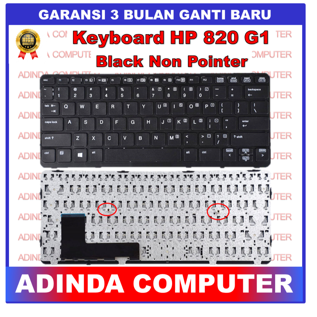 Keyboard Hp EliteBook 820-G1 720 G1 720-G2 720 G2 725-G1 725 G1 725-G2 725 G2