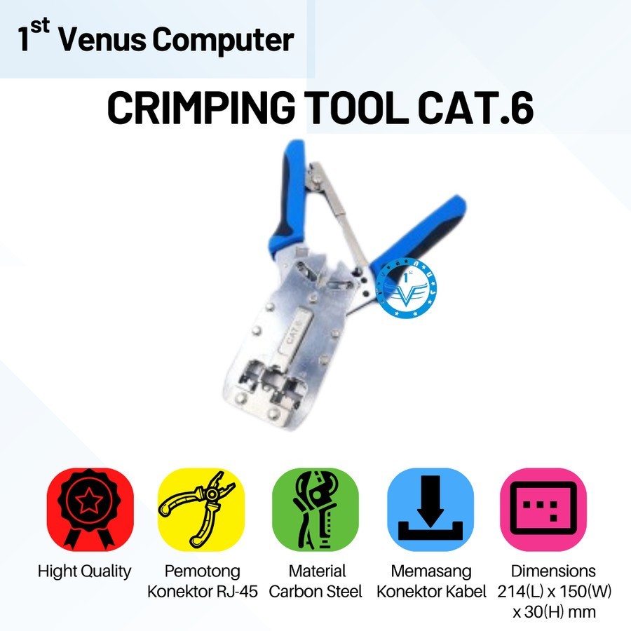 TANG CRIMPING TOOL CAT6 RJ45 / CRIMPING TOOL RJ45 CAT6 / NET15-CRI