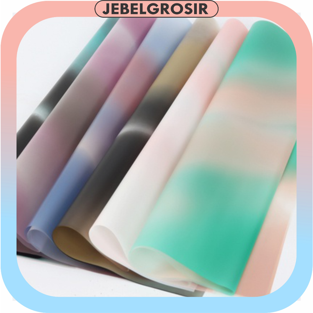 

20 LEMBAR Flower Wrapping Gradient Color Kertas Buket Waterproof Florist KB6075