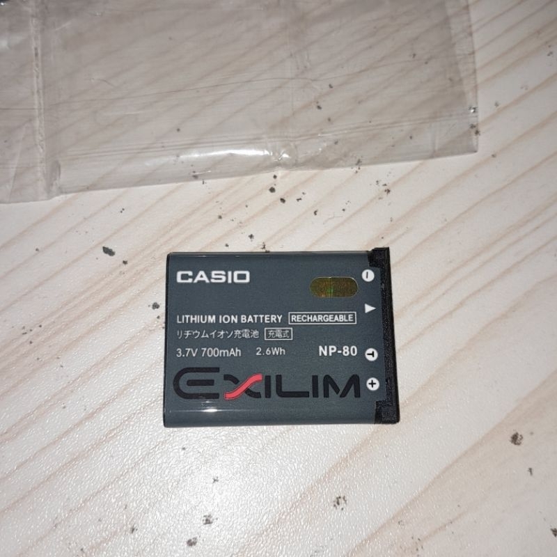 preloved baterai casio exilim np 80