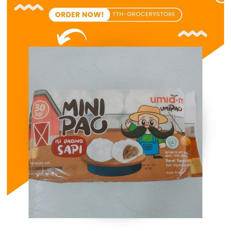 

UMIAMI MINI PAO SAPI BAKPAO MINI ISI 30 PCS