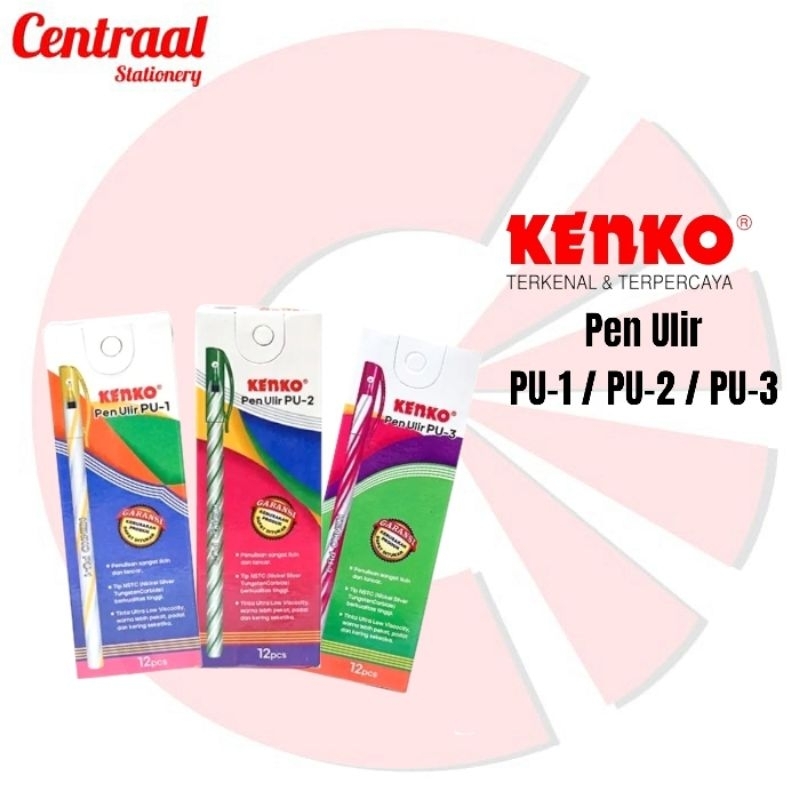 

Bolpoint Kenko Pen Ulir PU-1 / PU-2 / PU-3