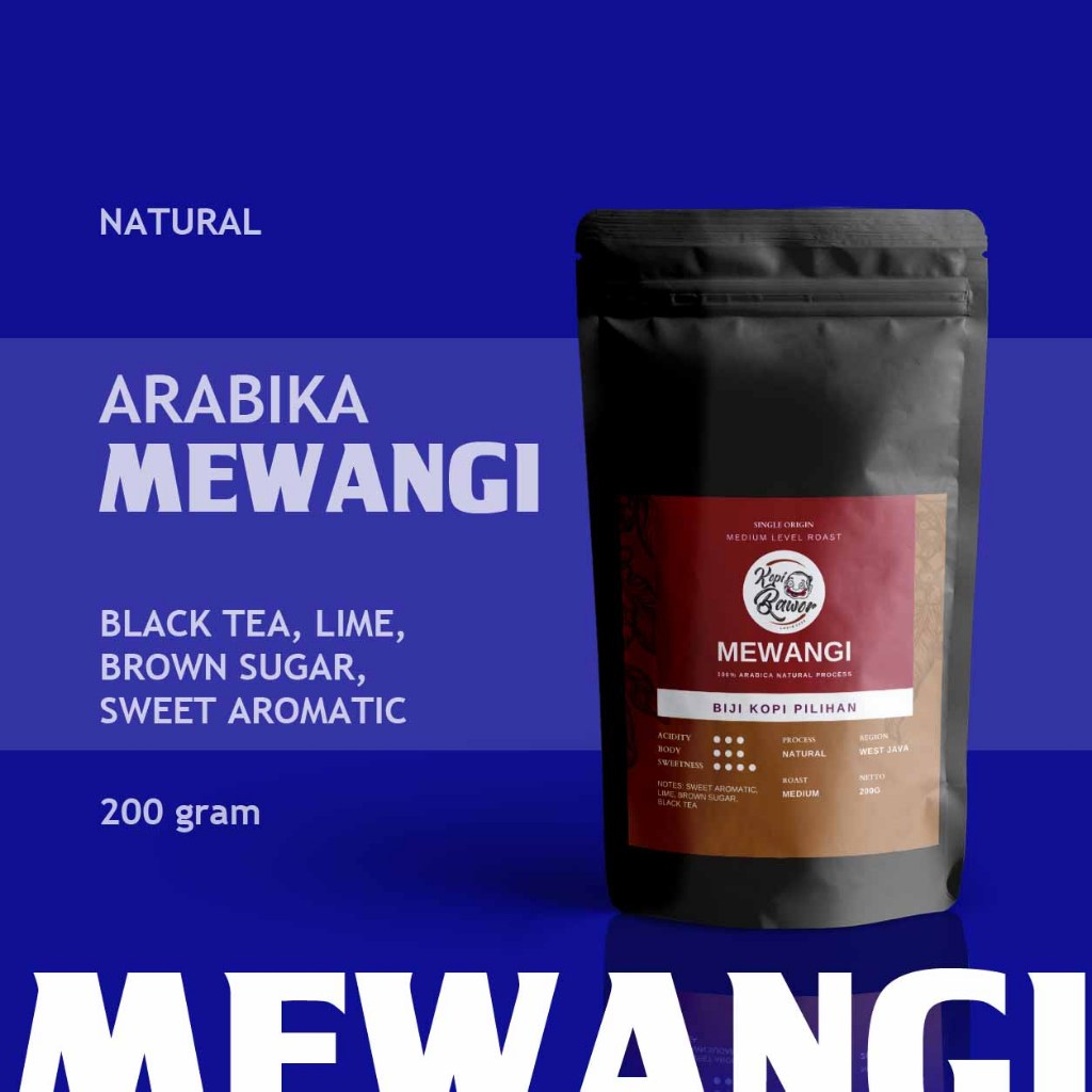

Kopi Arabika MEWANGI Natural Single Origin Brown Sugar V60 200gr