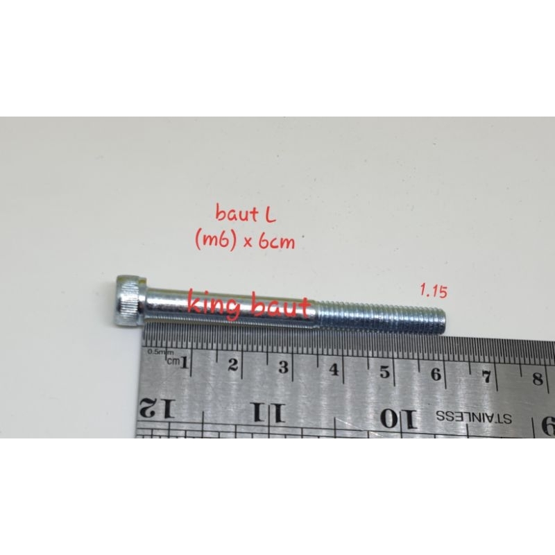 baut L5 (m6) x 6cm (baut 10)