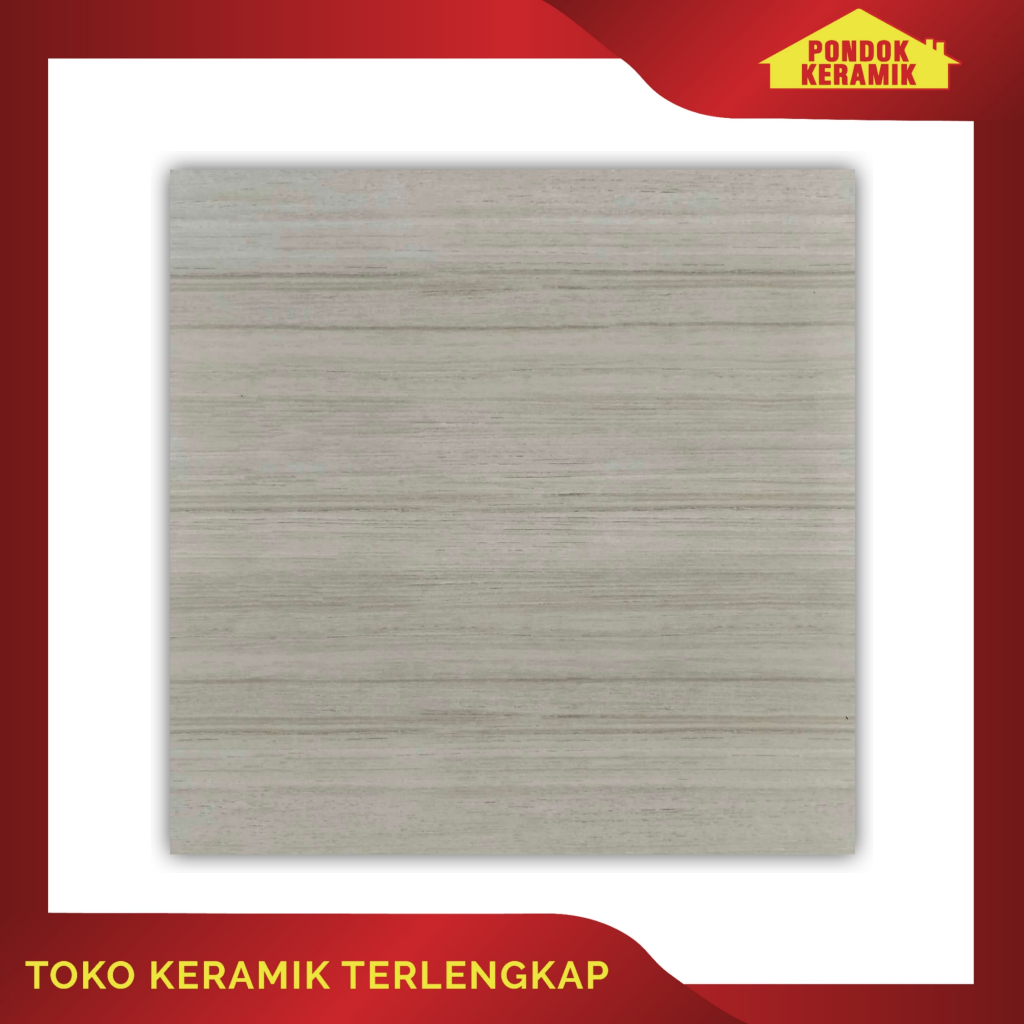 Keramik Lantai Massimo 50x50 Holland L Grey Motif Serat Kayu