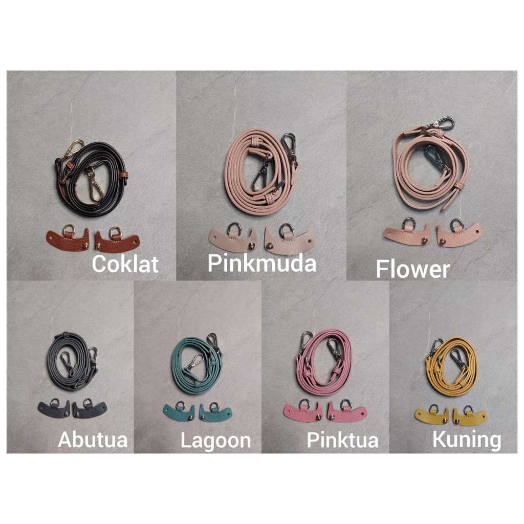 Tali Tas Kulit PU Premium Buat Tenteng Mini Pouch