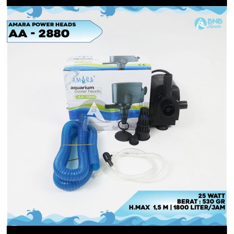 AMARA AQUARIUM POWERHEAD AA - 2880 POMPA VENTURI AQUARIUM KOLAM