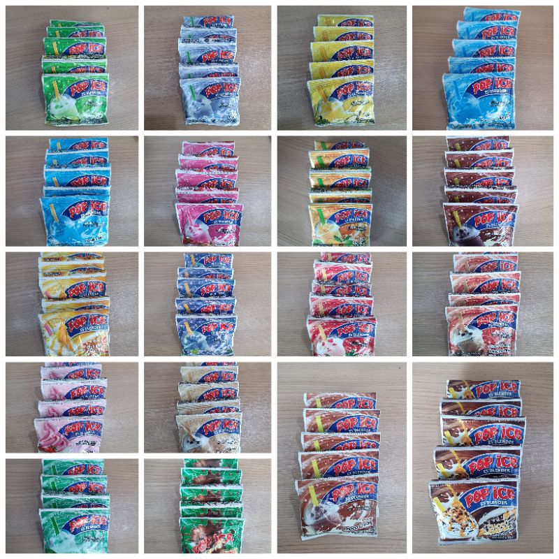 

Pop Ice Minuman Serbuk Instan 1 renceng isi 10 sachet All Variant