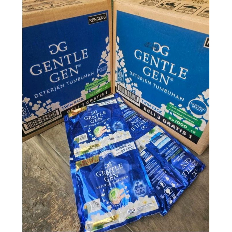 Gentle Gen Saset Biru 1 renteng free 2 saset