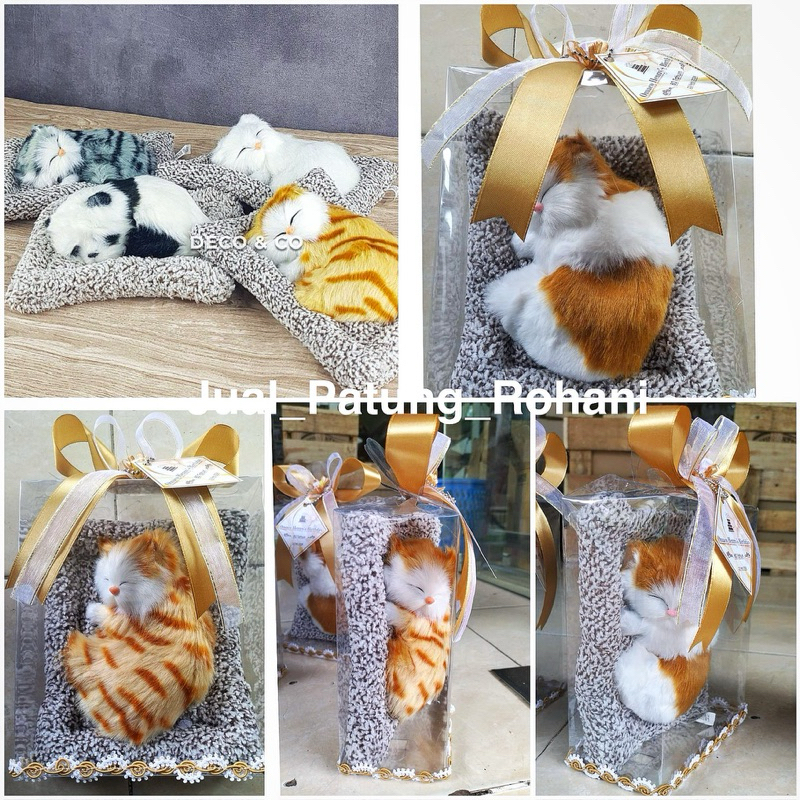 Souvenir Hiasan Kucing Bulu (ADA HARGA GROSIR)