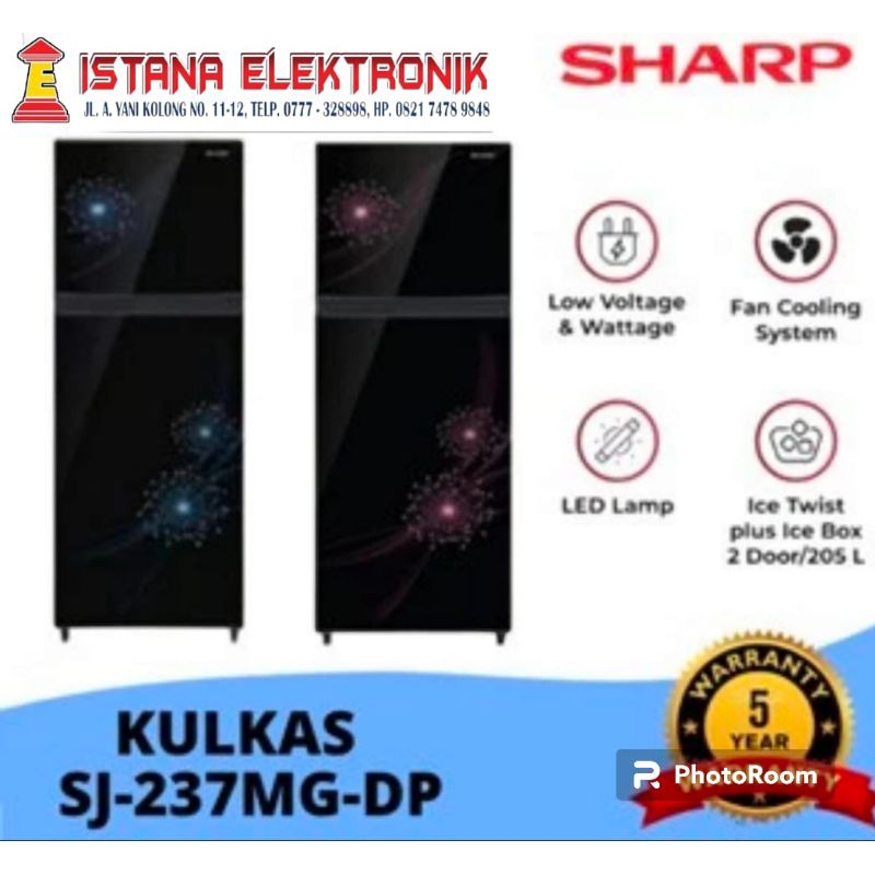kulkas Sharp 2 pintu sj-237mg