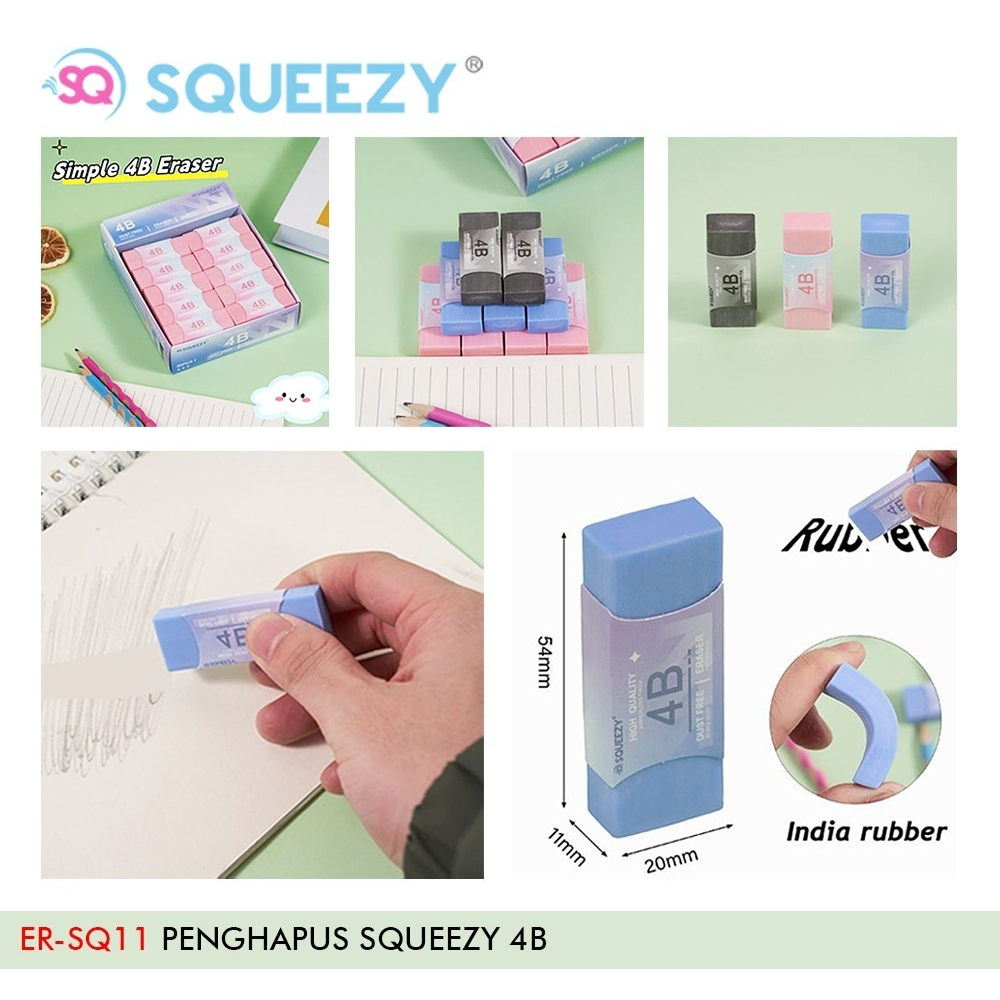 

Penghapus Eraser Squeezy ER-SQ11 Bebas Debu 4B Kualitas Premium