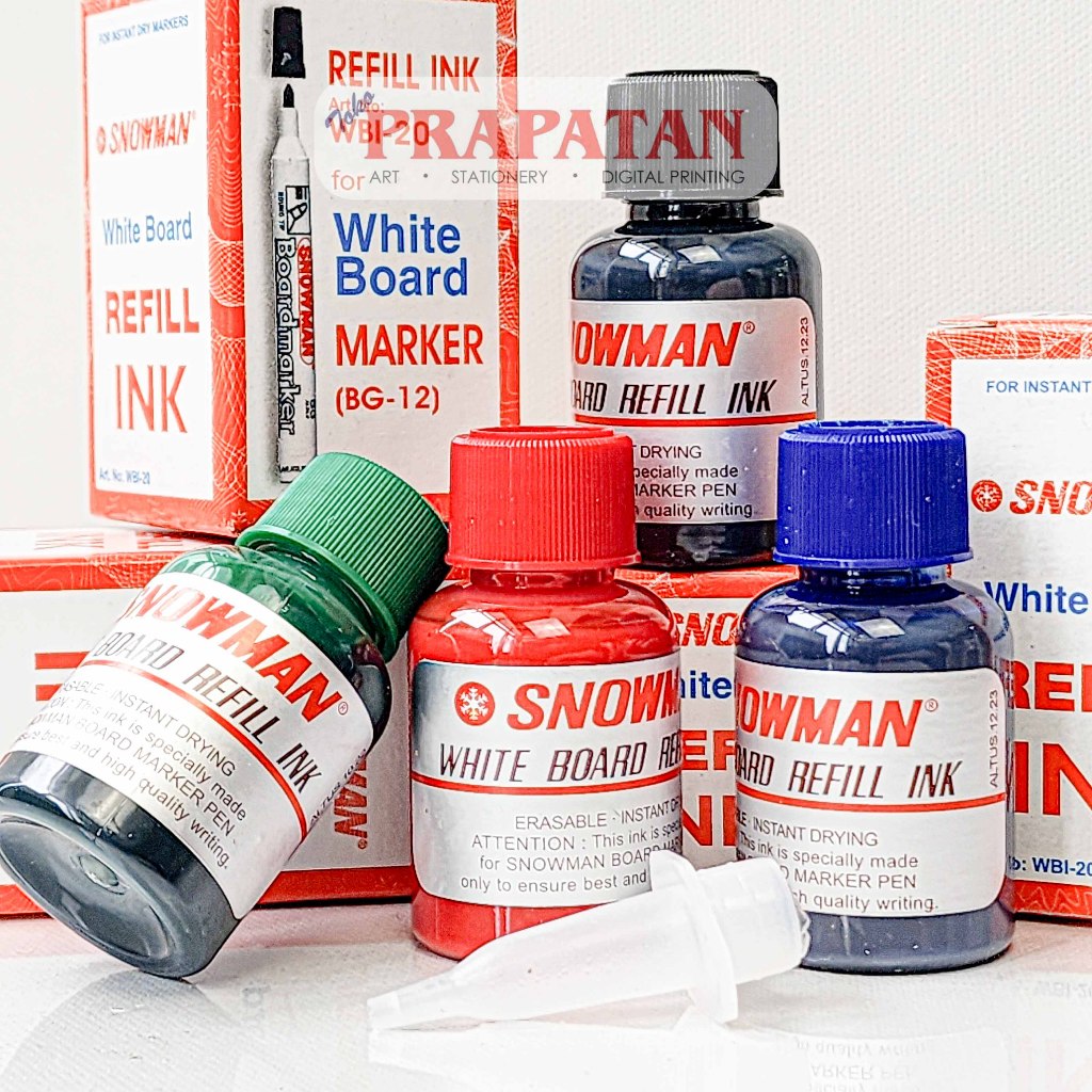 

Snowman White Board Marker Refill Ink WBI-20 | Tinta Refill