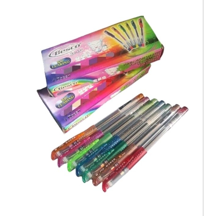 

Pulpen/bulpen/ballpoint/pena Gel Ink 0.5 BESCO BC-157, isi 12pcs/1 lusin