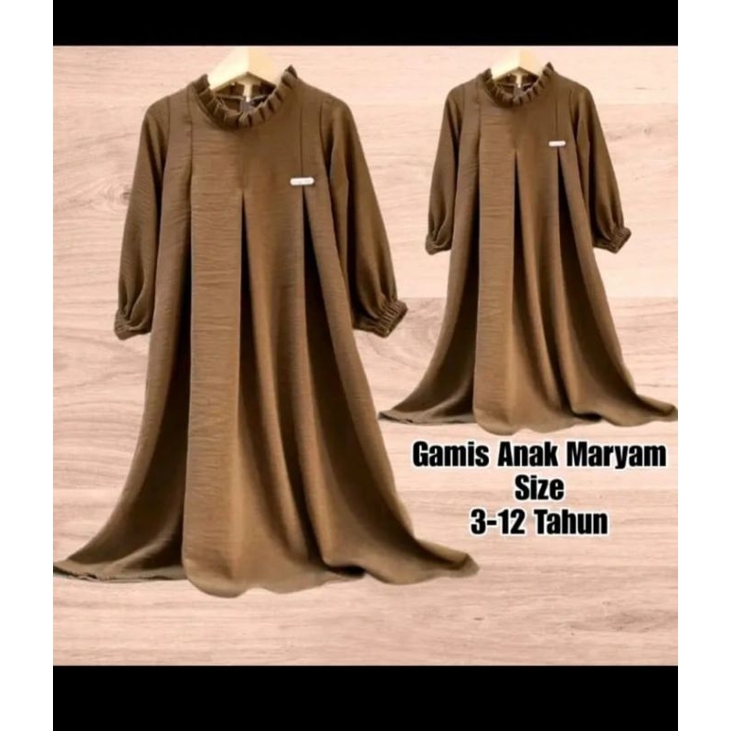 Gamis Maryam 2024/Gamis anak terbaru/gamis anak viral tiktok/dress anak/gamis viral tiktok