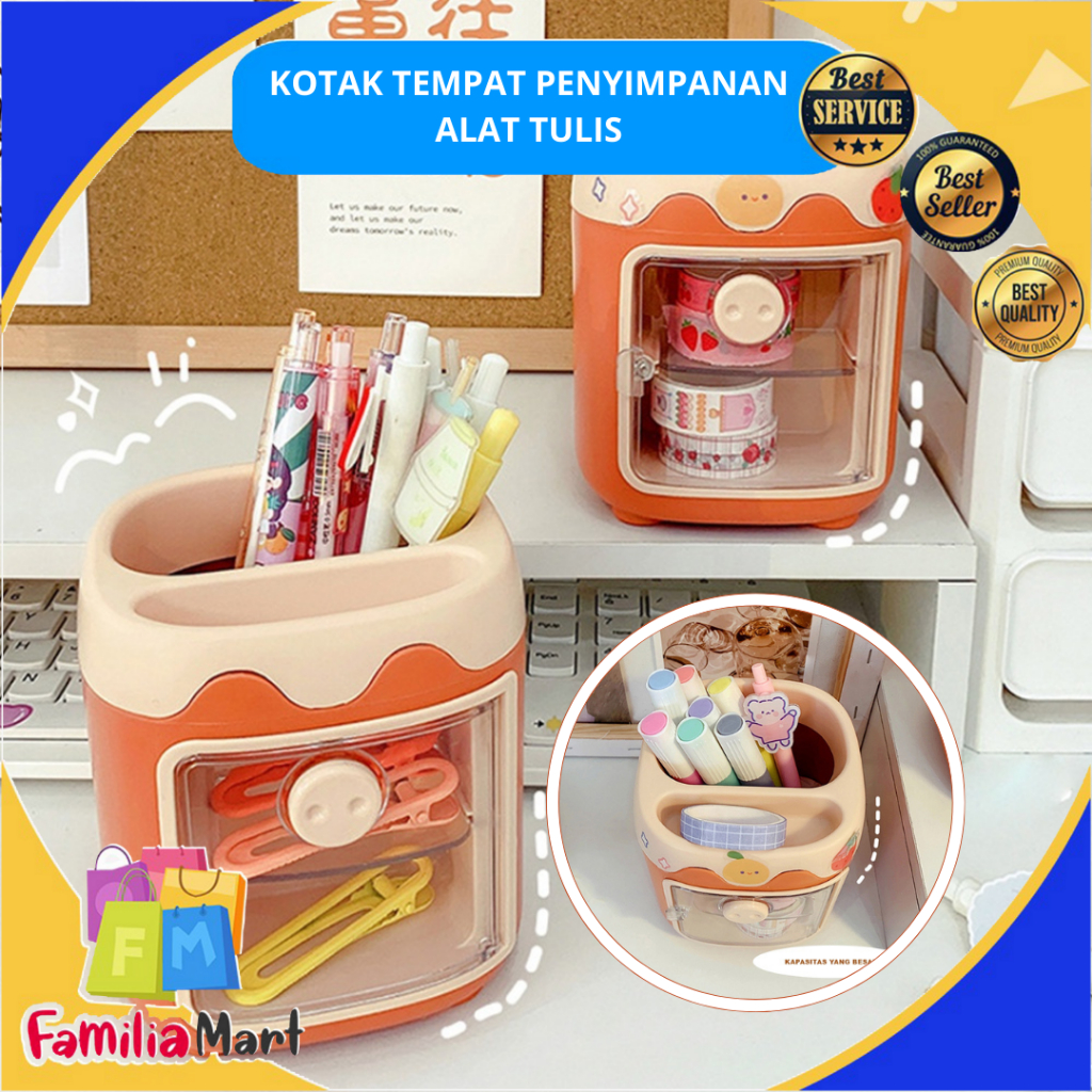 

KOTAK TEMPAT PENYIMPANAN ALAT TULIS DENGAN LACI 2 TINGKAT / ORGANIZER STATIONERY LACI 2 TINGKAT SERBAGUNA