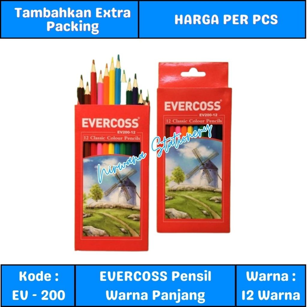 

Evercoss Pensil Warna Panjang 12 Warna