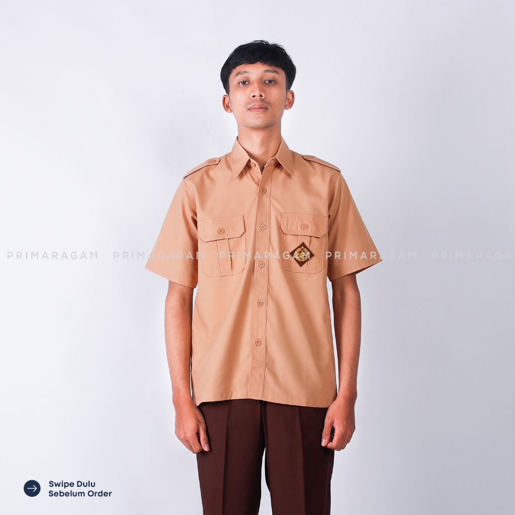 Primaragam Baju Seragam Pramuka Sma Laki Laki Pendek Penegak Smp Smk Penggalang Pria