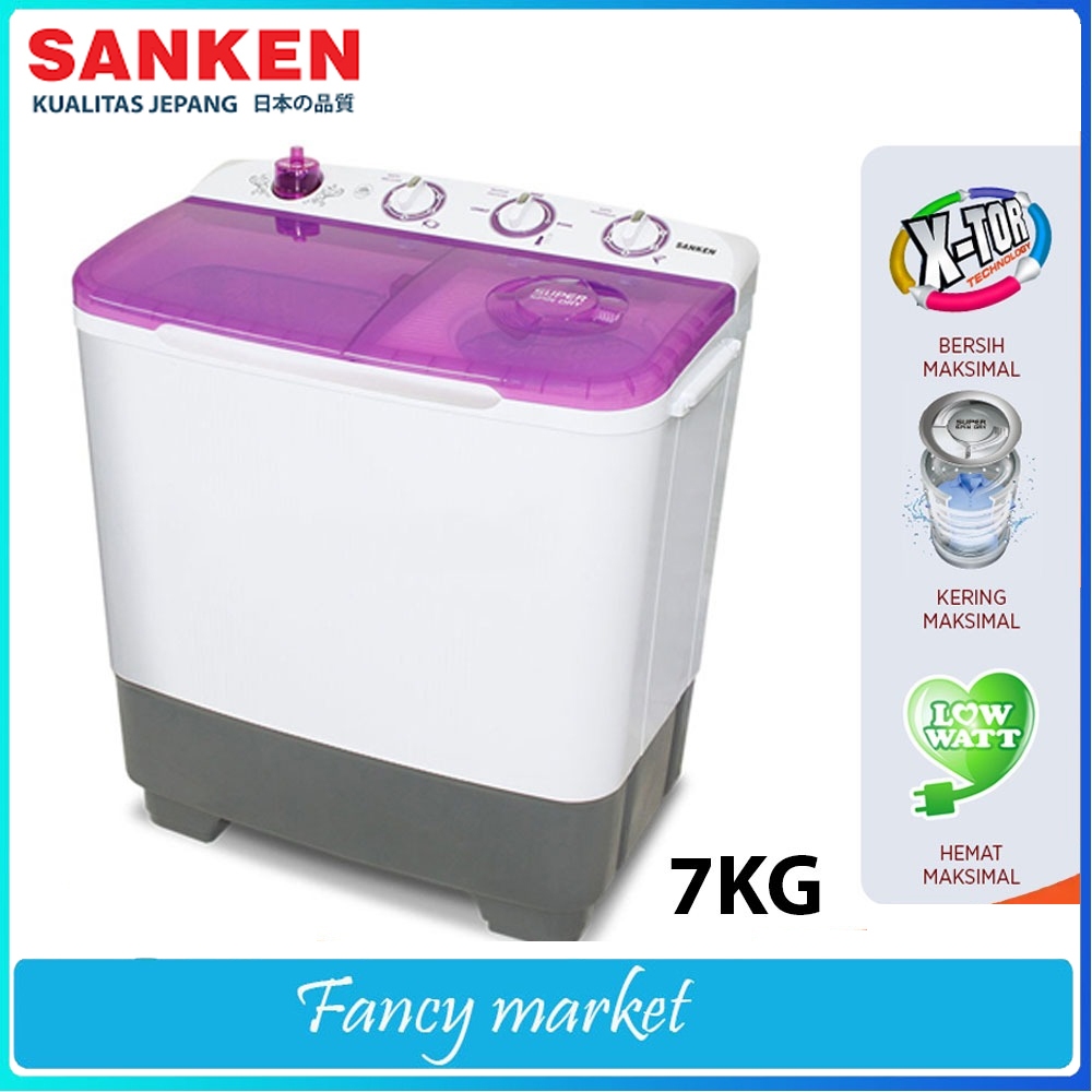 MESIN CUCI SANKEN TW 8808 - 2 Tabung Kapasitas 8 Kg