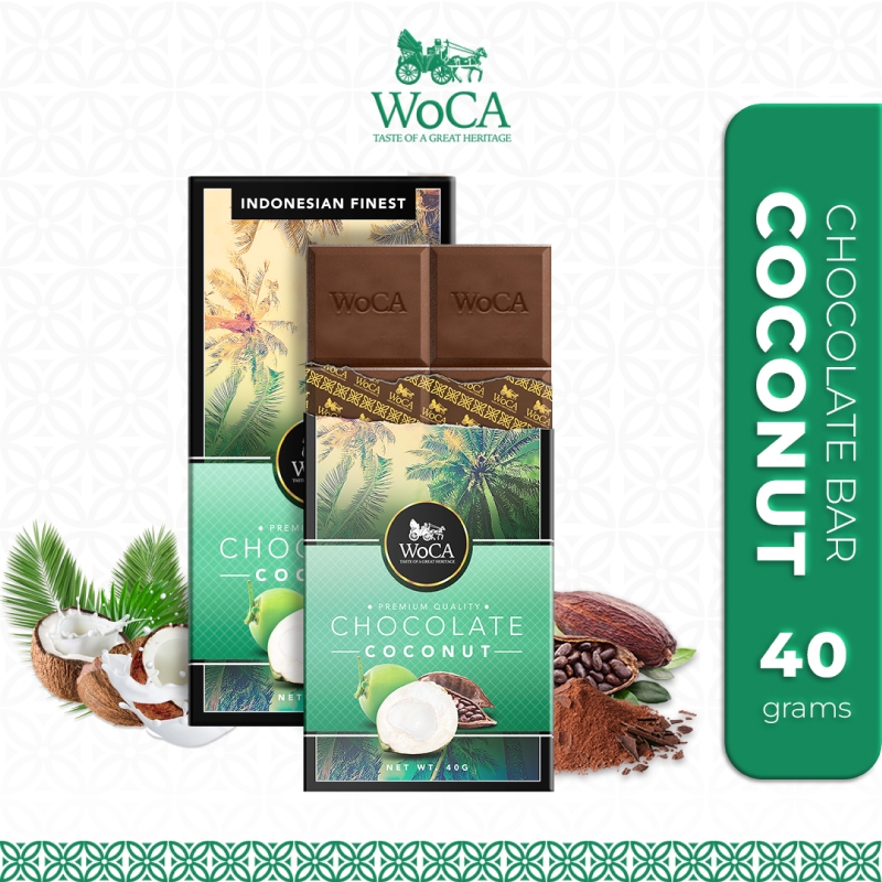 

WoCA Cokelat Kelapa Premium Chocolate Bar 40 gram