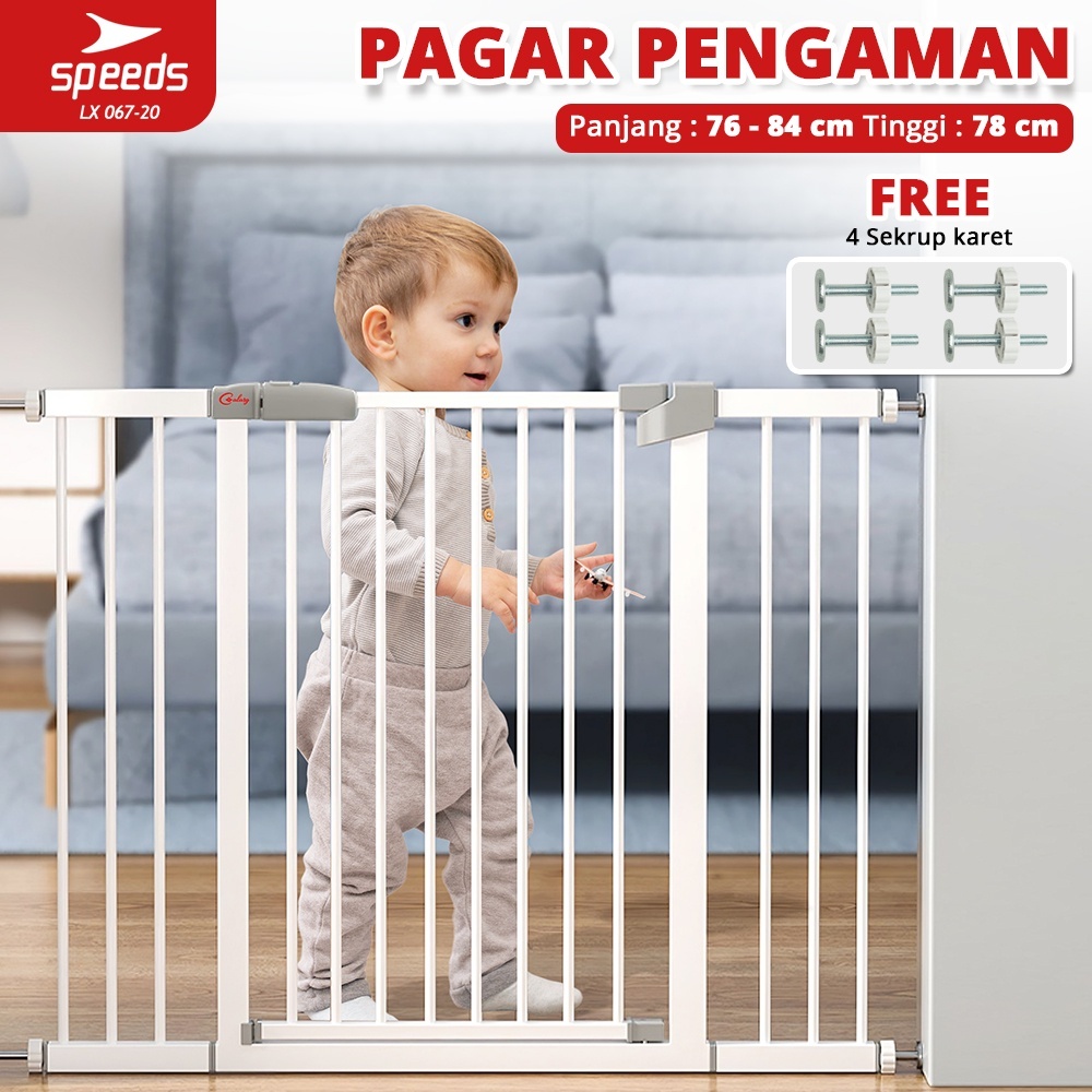 Speeds Baby Safety Gate Pagar Pengaman Bayi Pagar Pembatas Anak Tangga 067-20 067-19