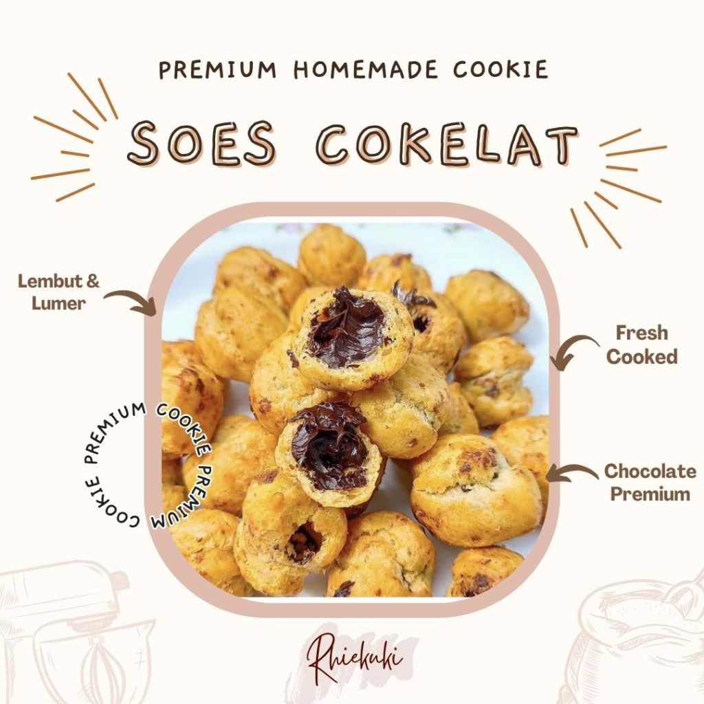 

Premium Soes Cokelat / Sus Cokelat / Sus Kering / Cokelat Lumer
