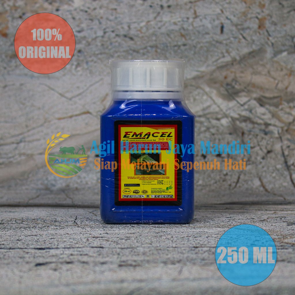 Insektisida EMACEL 30 EC 250 Ml Emamektin Benzoa Pembasmi Ulat Pada Tanaman Original Kemasan Pabrik