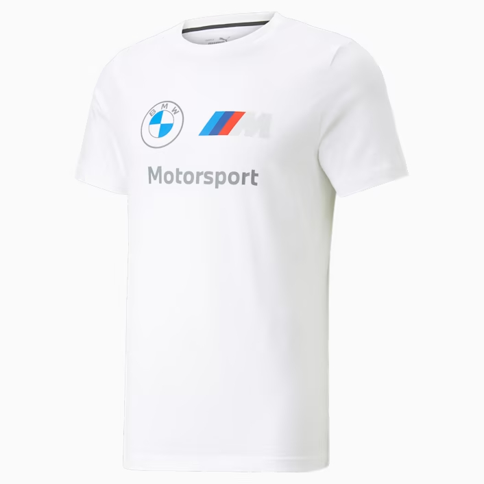 Kaos Puma Casual PUMA BMW MMS ESS Logo Tee White 538148 02