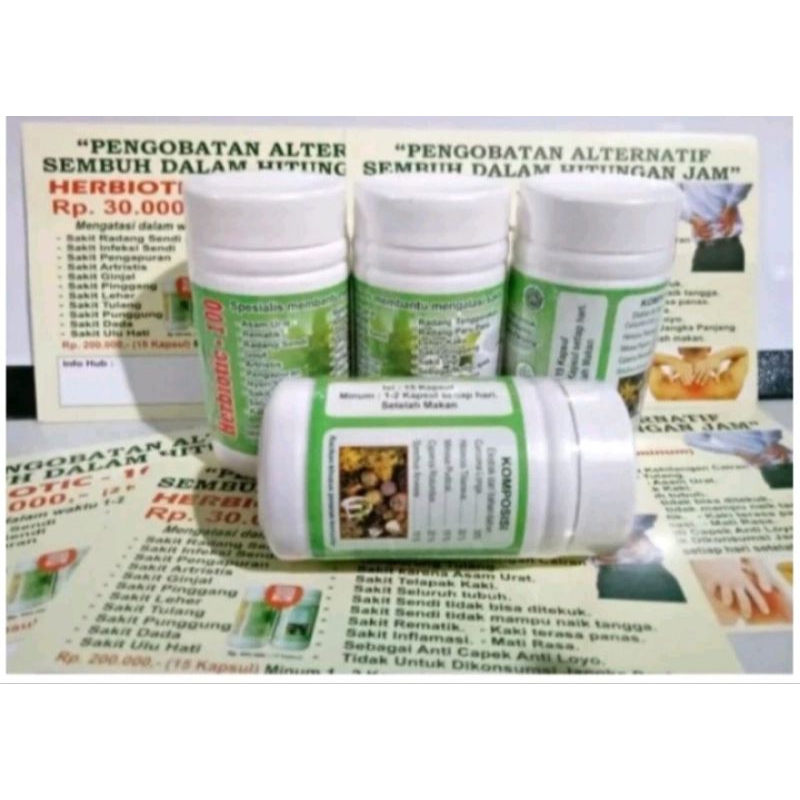 HERBIOTIC-100 untuk Asam Urat nyeri Original Product