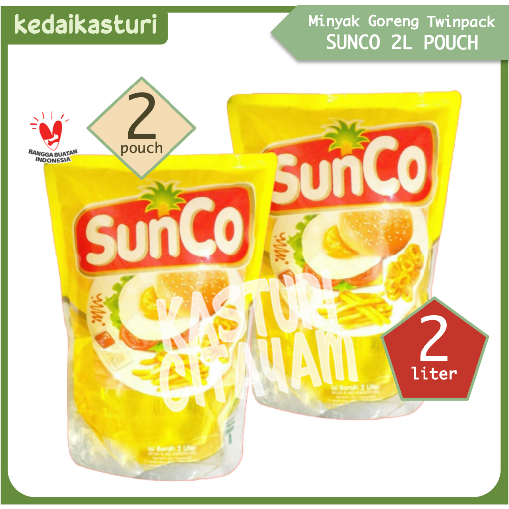 

Sunco 2 Liter x 2 Pouch Minyak Goreng - Twinpack