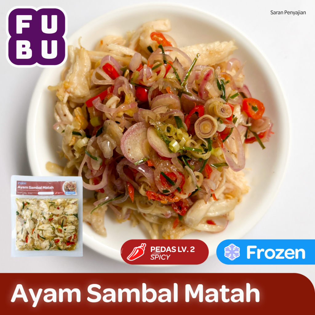 

FUBU Ayam Suwir Sambal Matah - Satu Porsi Lauk Instan Frozen Food