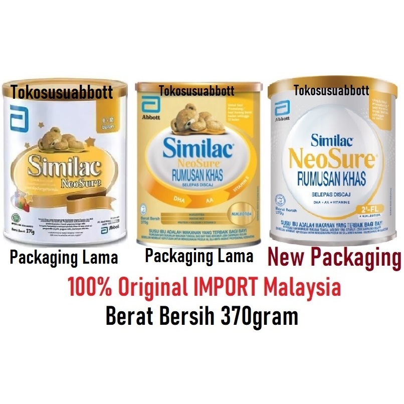 MALAYSIA 370GR Susu Formula Similac Neosure Neo Sure Khusus Baby Prematur Malaysia