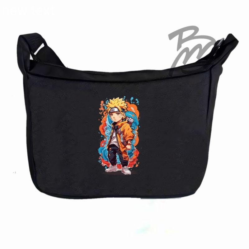 tas selempang anak pria/wanita sekolah SD SMP SMA motif Naruto Uzumaki premium Exlusive