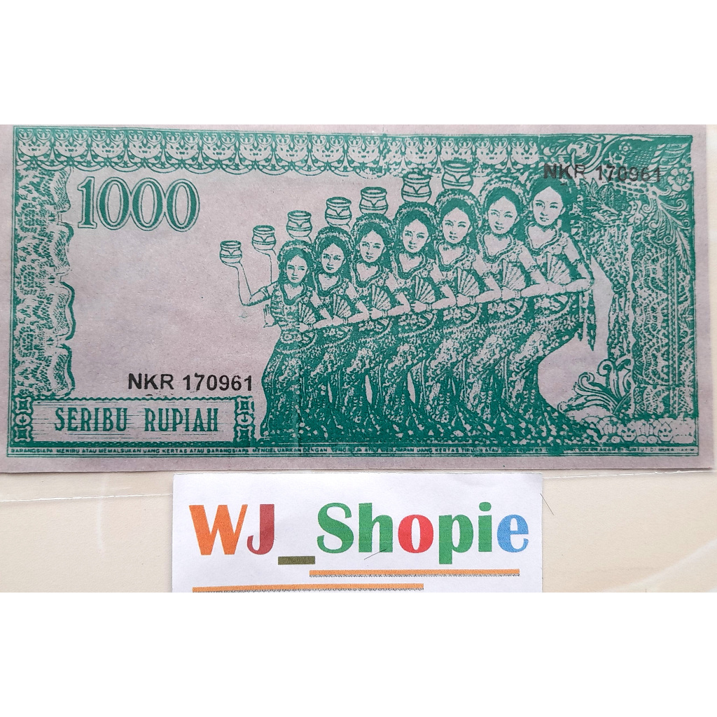 Uang Kuno 1000 rupiah 1964