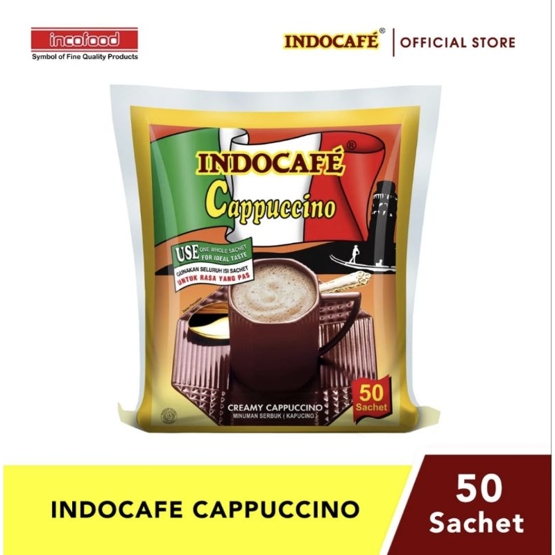 

Indocafe Cappuccino 50 sachet