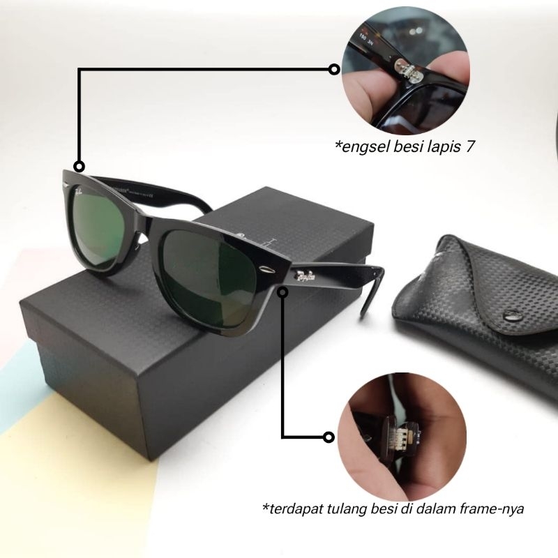 KACAMATA WAYFARER GRADER PREMIUM SUPER 50MM TERBARU ANTI UV420