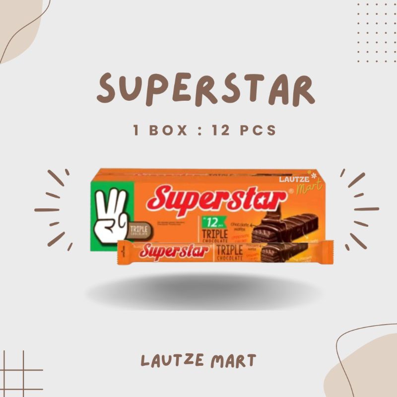 

Superstar Triple Chocolate 1 Box Isi 12 Pcs