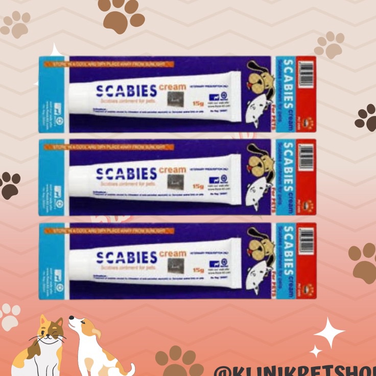 XG34448 Scabies Cream  Salep Scabies Kucing Anjing Salep Jamur Aman Terjilat