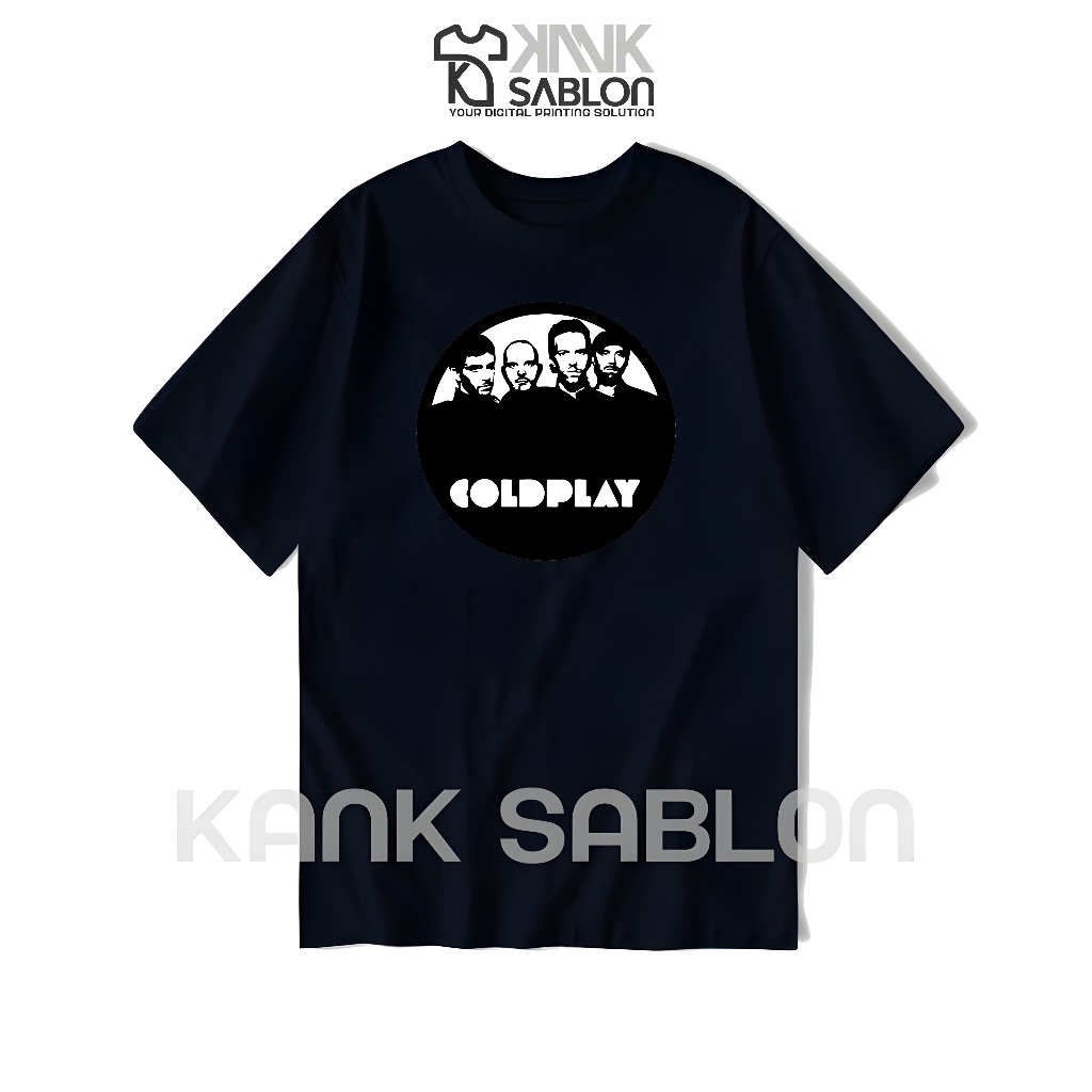 TYPE 22 - KANK SABLON - Kaos BAND "COLDPLAY" - T-shirt COLDPLAY - Kaos METAL - Baju ROCK - Kaos Band
