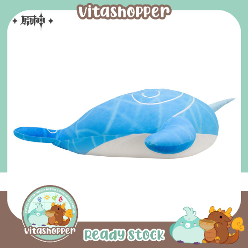 Ready Stock - Genshin impact Paus Whale Childe Tartaglia Plushie Boneka doll