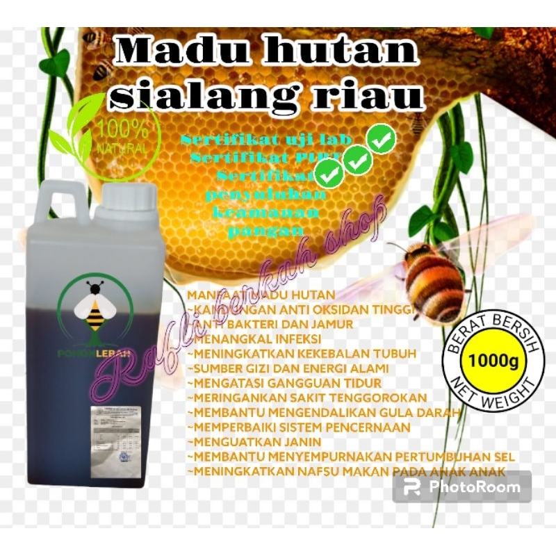 

madu asli-madu hutan riau premium 1kg-madu original-raw honey(sudah uji laboratorium)