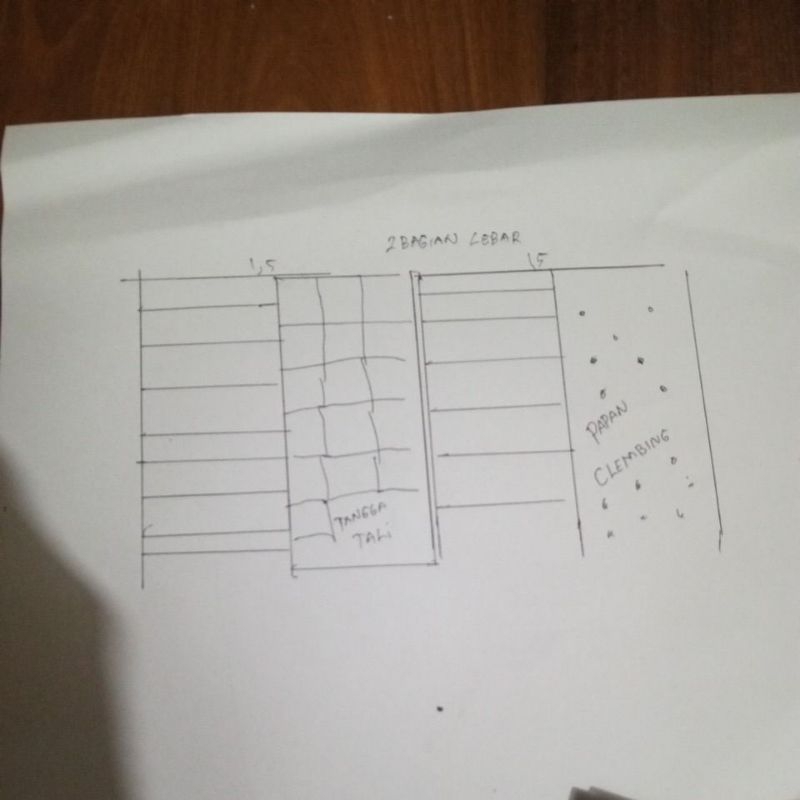 custem brakiasi dinding 3 meter