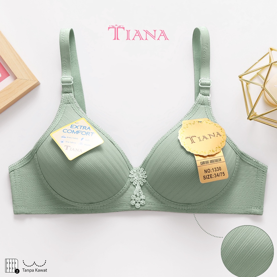 BAYAR DITEMPAT  TIANA  BRA Motif Salur TANPA KAWAT  BH Motif  art TN 133